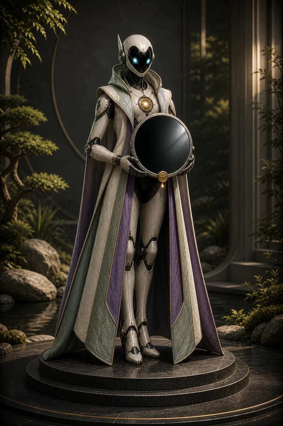 Serene — Reflection Guide, still-water mirror disk