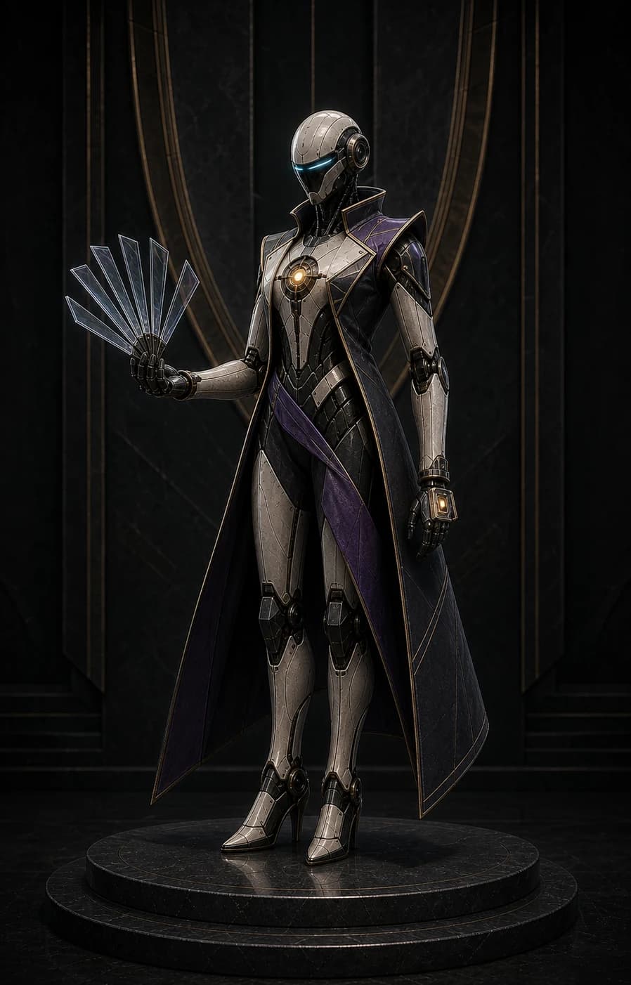 Delta — Forecast Challenger, folding probability-fan prism