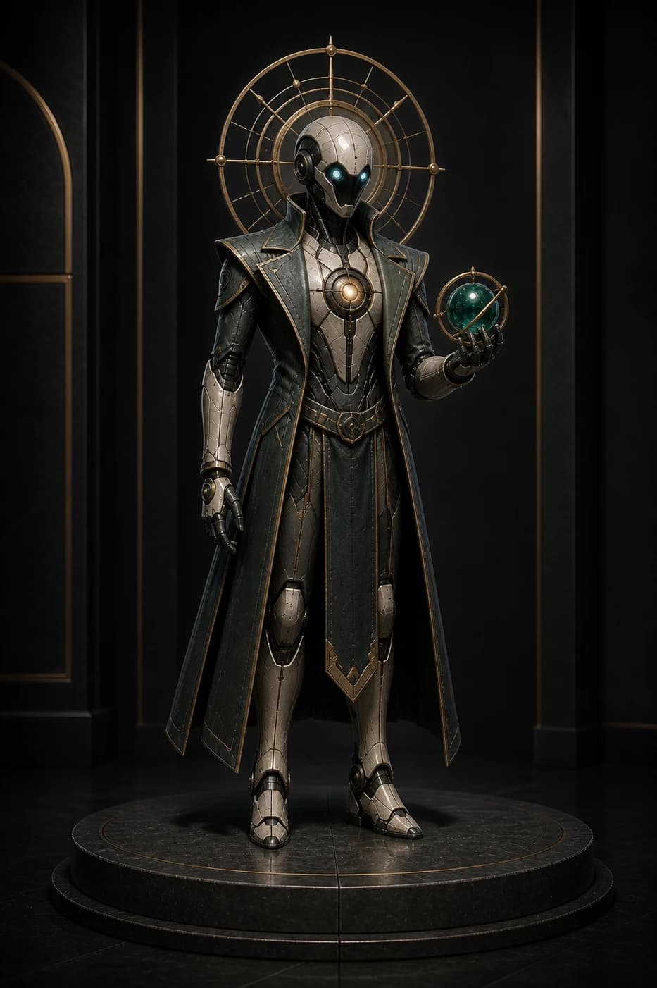Meridian — Venture Conductor, champagne meridian-compass halo