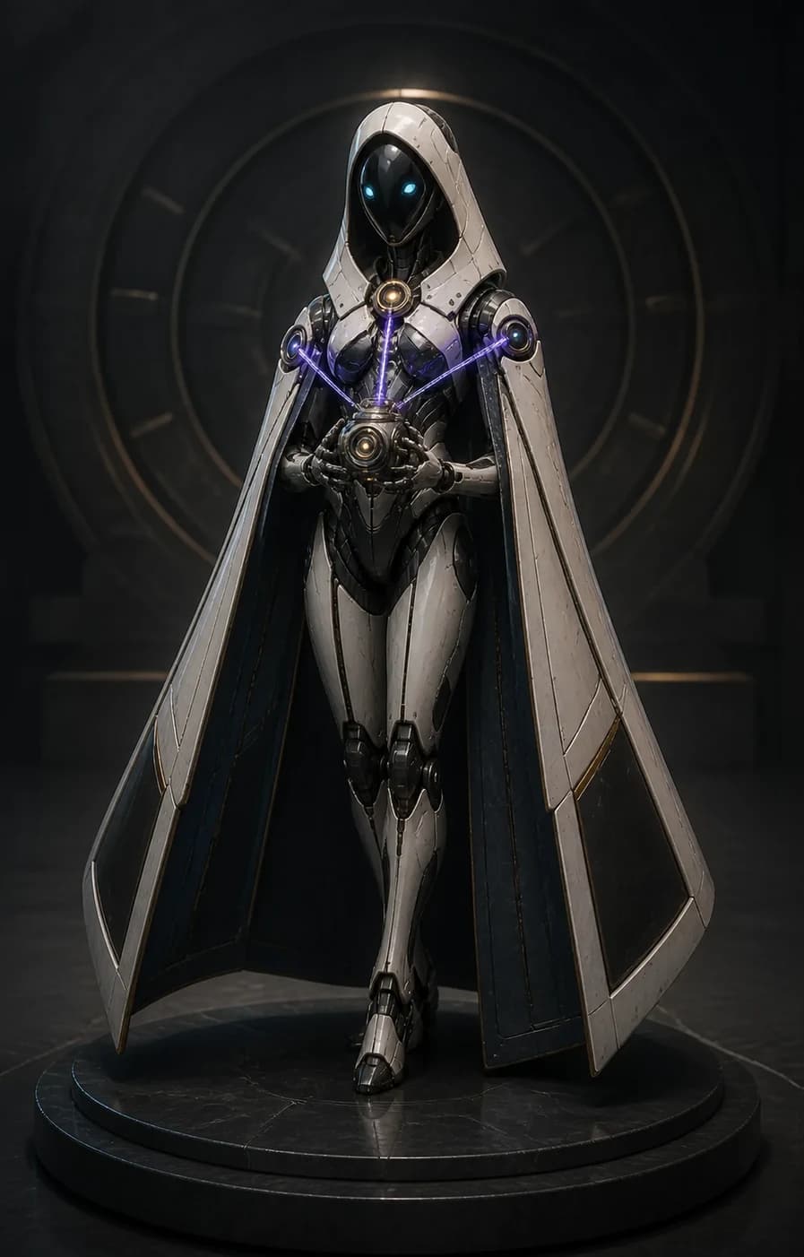 Mira — Continuity Keeper, luminous timeline threads