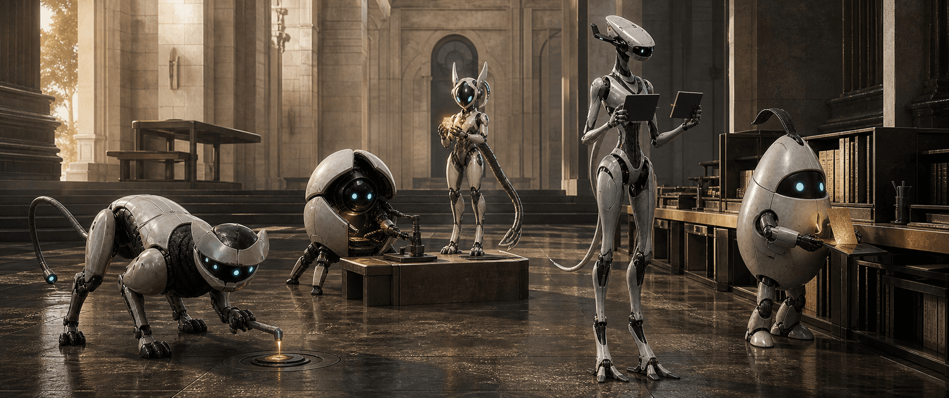 Quill + Mote + Aster + Veyra + Luma, a non-canonical Starlight visual interpreter for operational ensemble.